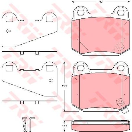 TRW Brake Pad Set (DB1521)