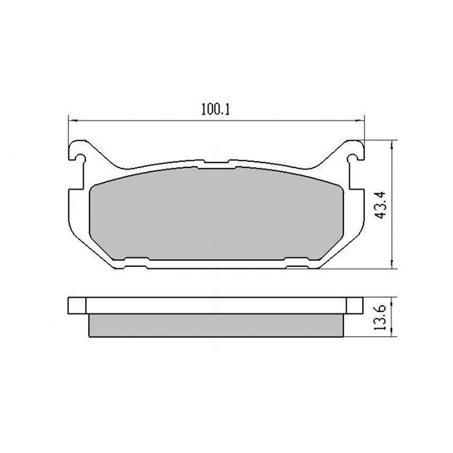PROSELECT REAR DISC BRAKE PADS - MAZDA 626 GE GF CERAMIC 91-93