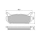 PROSELECT REAR DISC BRAKE PADS - MAZDA 626 GE GF CERAMIC 91-93