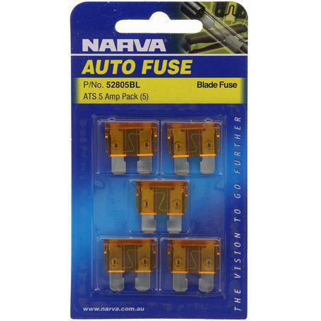 Narva BLADE FUSE 5 AMP CARD OF 5