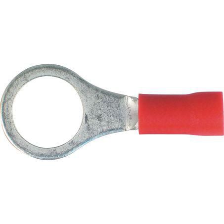 OEX Crimp Terminal Ring Red ID 8.4mm Vinyl 100 Pce