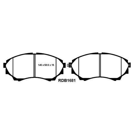 RDA PHANTOM CERAMIC BRAKE PAD SET FORD MAZDA RDC1681