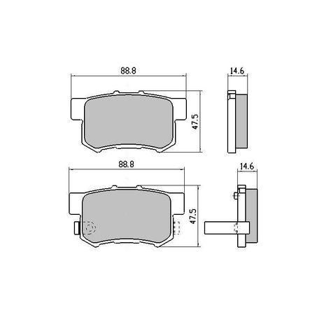 RDA PHANTOM CERAMIC BRAKE PAD SET HONDA ROVER SUZUKI RDC1265