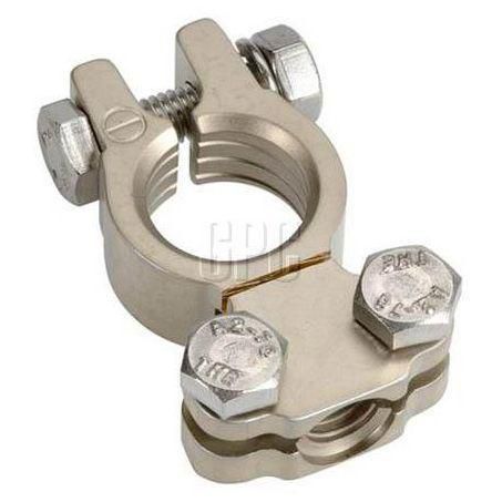 Projecta Battery Terminal Satin Forged Brass Saddle Type Negative 10pk BT811-N10