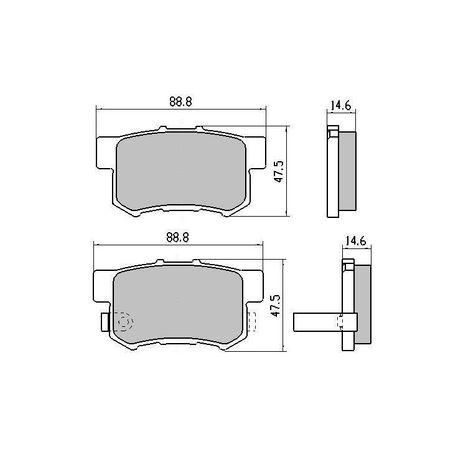 RDA PHANTOM CERAMIC BRAKE PAD SET HONDA MG ZR RDC1230