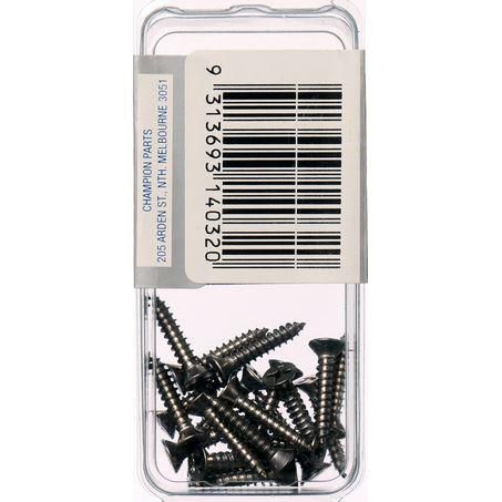 CHAMPION AUTO PARTS Champion Self Tapping Screw Pack 6G x 3/4in. CSP03