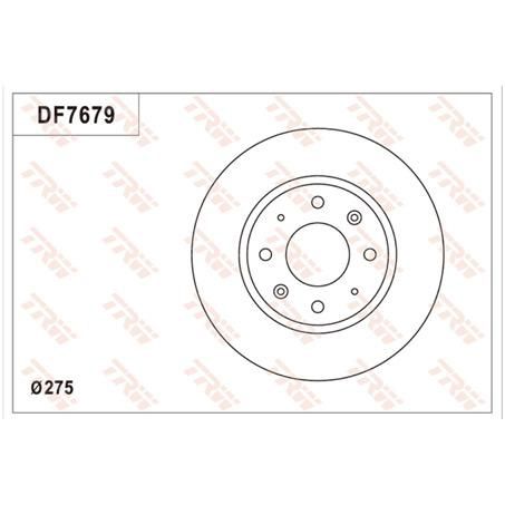 TRW Disc Brake Rotor 275mm 24 Min