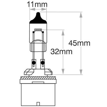 Narva H27 PGJ13 Globe 12V 27W
