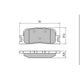 RDA PHANTOM CERAMIC BRAKE PAD SET LEXUS ES300 TOYOTA RDC1463