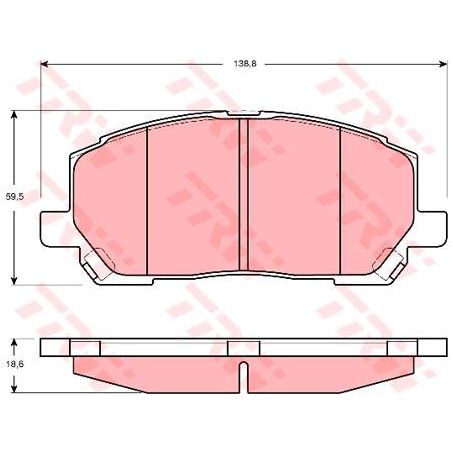 TRW Brake Pad Set