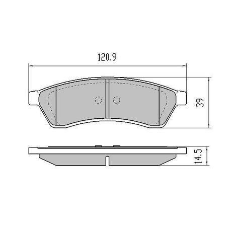 RDA PHANTOM CERAMIC BRAKE PAD SET DAEWOO LEGANZA HOLDEN EPICA EP RDC1689