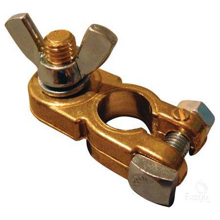 Icon Battery Terminal Heavy Duty M10 Marine Stud With Wing Nut Type Negative 1Pce BT18S-10NEG