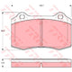 TRW Brake Pad Set (DB2011)