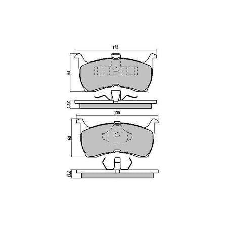 RDA PHANTOM CERAMIC BRAKE PAD SET FORD RDC1108