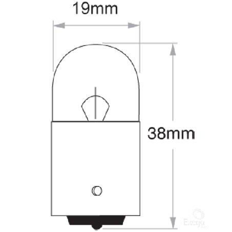 OEX Bayonet Globe 12V 5W Standard - 10 Pce