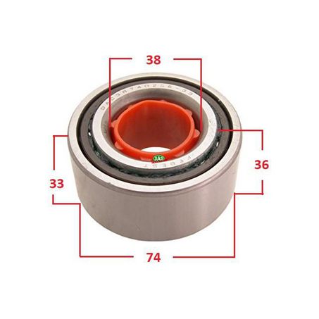 SAS AUTO PARTS VARIOUS FRONT WHEEL BEARING WB204