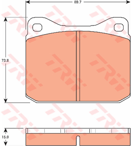 TRW Brake Pad Set (DB95)