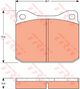 TRW Brake Pad Set (DB95)