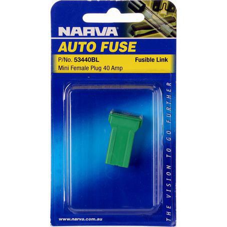 Narva FUSIBLE LINK MINI FEMALE TYPE 1 40A GREEN 1 PCE
