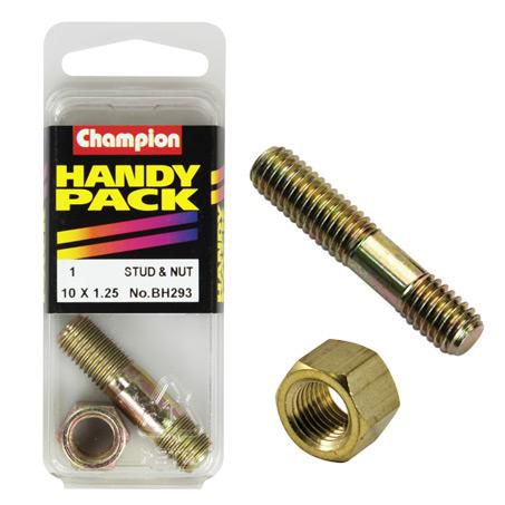 CHAMPION AUTO PARTS Champion Manifold Stud & Nut 10 x 43 x 1.25P BH293