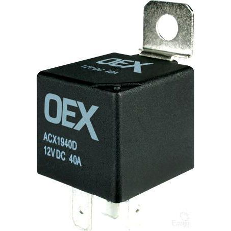 Mini Relay 12V Normally Open 40A - Diode Protected ACX1940DBL