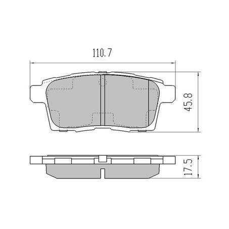 RDA PHANTOM CERAMIC BRAKE PAD SET MAZDA CX-7 -9 MAZDA MPV LY3P RDC2139