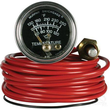 MURPHY Temperature Gauge Mechanical (0 - 250F) 091020T1220
