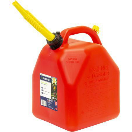 Scepter 20L Red Plastic Fuel Jerry Can 07694
