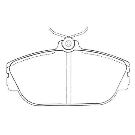 FRONT DISC BRAKE PADS - FORD TAURUS 3.0L 96-98 DB1318F