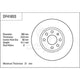 TRW Disc Brake Rotor 260mm x 21 Min