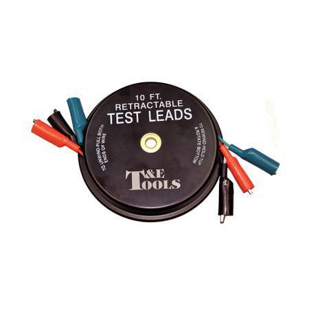 T & E TOOLS T&E Retractable Test Leads 3m 3346