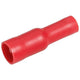 Narva Crimp Terminal Female Bullet Red Insulated 4.3mm - 12 Pce