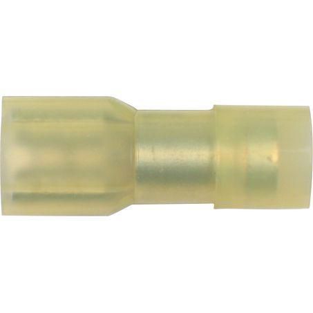 OEX Crimp Terminal Female Blade Yellow Terminal Entry 6.3 x 0.8mm Nylon 10 Pce ACX3025BL