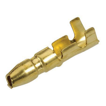 Narva Crimp Terminal Male Bullet Brass Terminal Entry 5mm 100 Pce