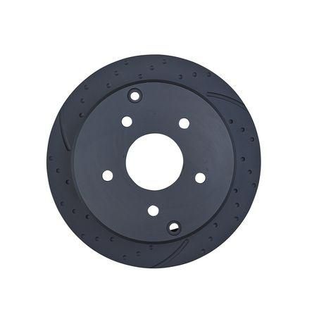RDA Brakes Slotted & Dimpled Disc Brake Rotor Pair Solid 286mm RDA41D