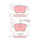TRW Brake Pad Set Inc. Wear Sensor