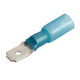 Narva ADHESIVE LINED HEATSHRINK MALE 4MM BLADE TERMINAL BLUE 20 PACK