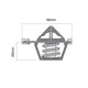 Tridon Thermostat 46mm - 82 Degrees C TT340-180