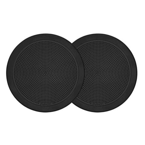 FUSION ELECTRONICS FUSION 6.5" 120-WATT ROUND BLACK FLUSH MOUNT MARINE SPEAKERS 010-02299-01