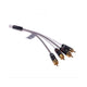 FUSION ELECTRONICS FUSION MS-FRCA6 2-ZONE 4-CHANNEL RCA AUDIO INTERCONNECT CABLE - 6FT/1.8M 010-12618-00