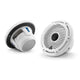 FUSION ELECTRONICS JL AUDIO M6-650X-C-GWGW 6.5" MARINE COAXIAL SPEAKERS GLOSS WHITE CLASSIC GRILLE 010-03089-00