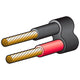 Narva 6mm Twin Core Automotive Cable Red/Black With Black Sheath 1M (NZ Ref