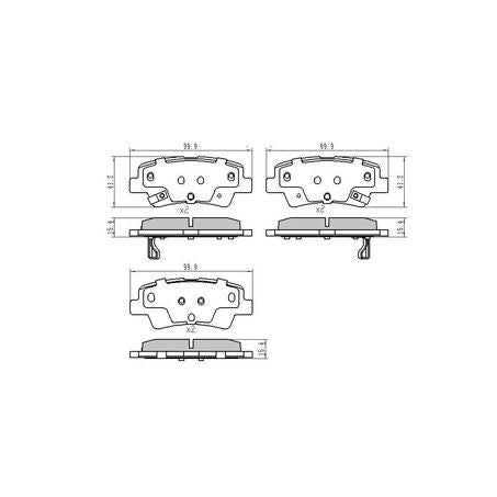 RDA PHANTOM CERAMIC BRAKE PAD SET HYUNDAI KIA RDC2381