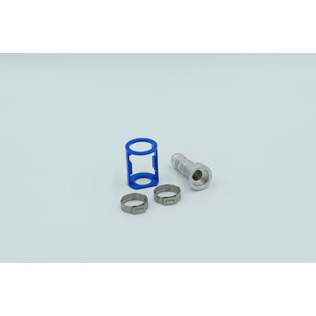 Burgaflex Aluminium Fitting # 10 Weld On - Burgaclip #10 Straight 54743-10-10A-K