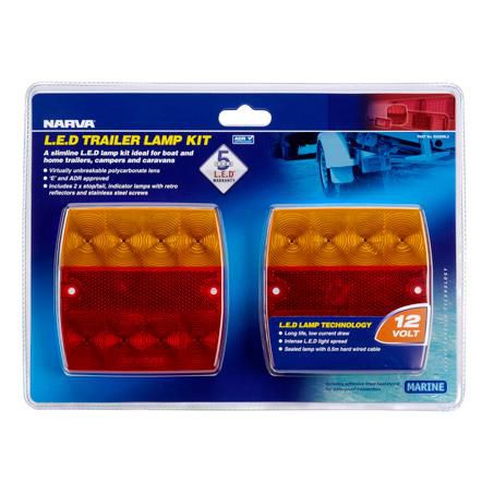 Narva MDL34 STOP/TAIL/INDICATOR LIGHT LED 12V - 2 PCE