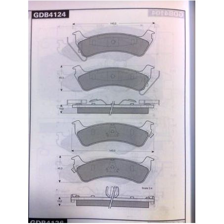 TRW Brake Pad Set Inc. Wear Sensor