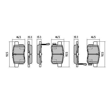 RDA PHANTOM CERAMIC BRAKE PAD SET HONDA ACCORD INSPIRE RDC2050