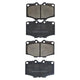 RDA GP MAX LOW METALLIC BRAKE PAD SET TOYOTA RDB288