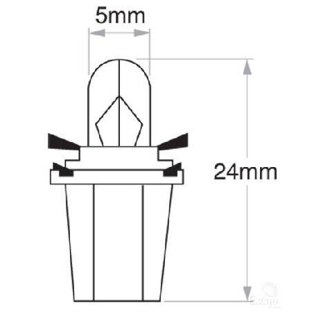 OEX Dash Panel Globe 12V 1.2W Standard - 10 Pce GLX57240