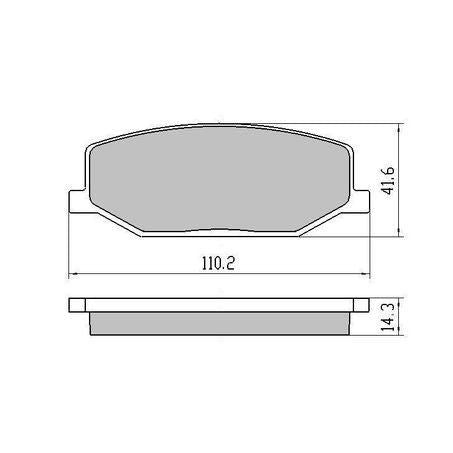 RDA PHANTOM CERAMIC BRAKE PAD SET SUZUKI RDC403